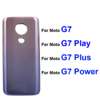 Battery Door Housing Glass Cover For Motorola Moto G7 G7 Plus G7 Play G7 Power Brazil US Version Rear Back Battery Case Adhesive
