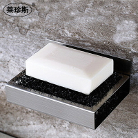 304不銹鋼肥皂盒浴室免釘皂碟衛生間粘膠置物架瀝水架香皂盒皂網