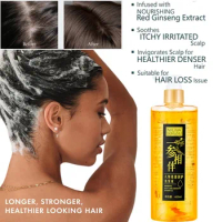 Ginseng Anti-Hair Loss Repair Scalp Shampoo Smoothing Anti-itching Fast Regrowth Hair Thick Shampoo