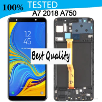 High Quality AMOLED LCD Replacement for Samsung A7 2018 Touch Screen Display for SM-A750F, SM-A750FN, SM-A750G