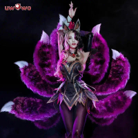 In Stock UWOWO League of Legend Cosplay Ahri Costume LOL Coven Ahri Costume Halloween Costume Ahri W