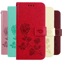 Leather Case For Samsung Galaxy A12 Cover Luxury Wallet Card Holder Case For Samsung A12 A12 Flip Coque Rose Funda Phone Case