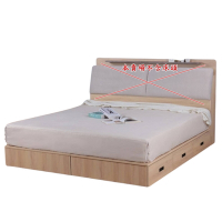 AS DESIGN 雅司家具-卡洛琳6x7尺收納床底-182*212*24cm-可做三抽或三上掀收納