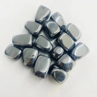Terahertz Tumbled Stones Natural Quartz Crystal Healing Reiki Gemstones for Home Decoration