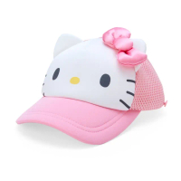 【小禮堂】Hello Kitty 造型透氣鴨舌帽 - 粉大臉款(平輸品)