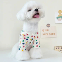 Love Cardigan Pet Dog Clothes Teddy Pomeranian Bear Small Dog Maltese Dog Christmas Clothes Dog Sweater Cat Clothes Dog Clothes