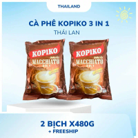 Kopiko Cà Phê 3 in 1 Macchiato Thái Lan 480g - Mẫu Cũ Cà Phê Kopiko 480g Thái Lan 3 in 1