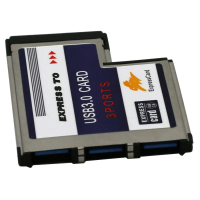 3-Ports Hidden Inside Usb 3.0 To Expresscard 54Mm Usb3.0 Adapter Converter For 54Mm Express Card Lap