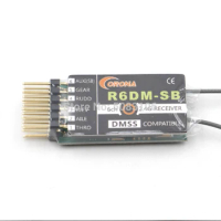 Corona R6DM-SB 2.4GHZ DMSS 6channels Compatible Receiver Used for FUTABA JR DMSS RC Transmitters Such as XG6 XG7 XG8 XG11 XG14