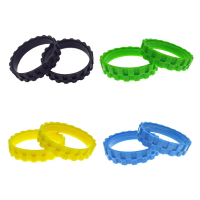 2Pcs Tires for I-ROBOT Wheels Series 500, 600,700, 800 and 900,E5,I7+,S9, 676,980,698, Replacements 