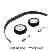 Carbon Fiber Landing Gear KIT with Wheels for Fix Wing RC Model Airplane 26CC 50CC Aircraft Chassis