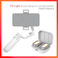 For DJI OSMO Mobile 6 Gimbal Handheld Stabilizer Vlog light For Cellphone Video Record DJI OM 5 Gimbal Fill light For Smartphone