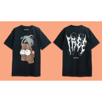 QUITEWELL 61 FREE X BLACK ORANGE เสื้อยืดแขนสั้น สีดำ ส้ม Quitewell