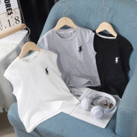 Rompi Lelaki, Ketibaan Baru, Warna Pepejal, Baju-T, Baju Tanpa Lengan, Sesuai untuk Musim Panas, Baj