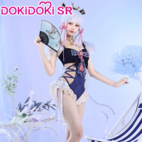 IN STOCK Kamisato Ayaka Cosplay Game Genshin Impact Cosplay Costume DokiDoki-SR Swimsuit Cute Ayaka Cosplay Costume Swimsuit