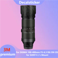 For SIGMA 100-400mm F5-6.3 DG DN OS for SONY E / L Mount Lens Sticker Protective Skin Decal Film Anti-Scratch Protector Coat