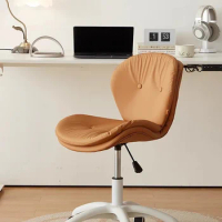 PU Leather Office Chair Mobile Modern Ergonomic Nylon Leg Computer Office Chair Desk Dresser Hotel Stuhl Office Furniture