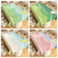 Verdant Ombre Table Cover - Nature-Inspired Color Transition, Soft Fabric for Study Desk/Office (120