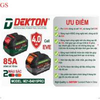 {HOẢ TỐC} [GIẢM GIÁ CỰC SỐC] Pin Dekton /  Dung Lượng 4aH / M21,B4015PRO  / Có Giới Hạn , Máy giá sĩ