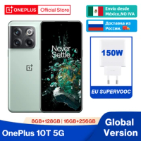 OnePlus 10T 10 T 5G Global Version 8GB 128GB Snapdragon 8+ Gen 1 150W SUPERVOOC Charge 4800mAh 50MP