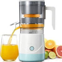 Electric Citrus Juicer, Reemix Full-Automatic Orange Juicer Squeezer for Orange, Lemon, Grapefruit, Citrus Juicer with Cleaning