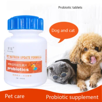Probiotic Tablets for Dogs 180 Tablets Pet Cat Health Products Regulate Stomach and Supplement Nutrition