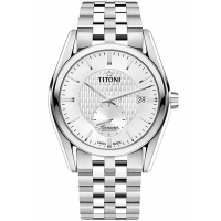 TITONI 梅花錶 空中霸王系列 經典簡約機械腕錶 40mm / 83709S-500