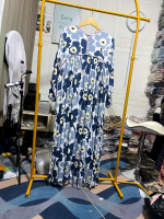 MS GAMIS | Gamis Rayon Motif Bunga Bahan Rayon premium menyerap keringat Busui Friendly
