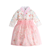 【Baby 童衣】任選 長袖洋裝 韓國女童傳統韓服 82039(粉色)