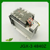1Set New JGX-3 4840Z Three Phase Solid State Relay DC Control AC Solid State Relay With Fan And Radiator PNP-NO High Quality