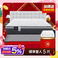 【Famo法摩】天絲棉乳膠硬式獨立筒床墊-雙人5尺(送防蟎保潔墊)