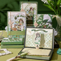 INS B6 Notebooks Exquisite Lily of Valley and the Girl Series Notepads for Diary Planner School Office Supplies Students Gifts
