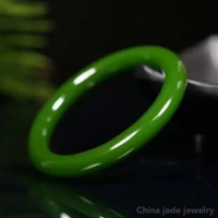 Natural hetian green jade bangles jadeite bracelets jade round bar bangles jade jewelry bracelet bracelets for women