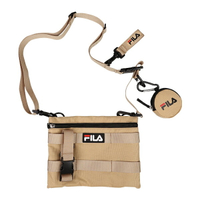 【FILA】FILA 工裝風 側背包 隨身包 零錢包 卡其色 包包 - BMV-3007-KK
