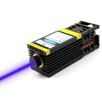 oxlasers 450nm 5W藍光激光模組DIY雕刻機用激光頭5000mW可調焦大功率激光器12V帶PWM
