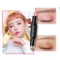 雙色眼影棒防水持久大地色高光珠光閃粉(3#)(桃粉+淺金棕)#N80_014_214