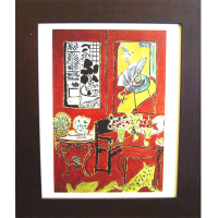 【開運陶源】Matisse馬諦斯 抽象畫(紅色室內景 4)