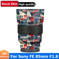 Stylized Decal Skin For Sony FE 85mm F1.8 Camera Lens Sticker Vinyl Wrap Anti-Scratch Film Coat FE 85 1.8 F/1.8 851.8 SEL85F18