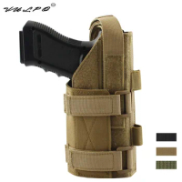 VULPO Molle Gun Holster Tactical Modular Belt Pistol Holster Pouch For Right Hand M9 1911 Glock 17 19 22 23 31 32 34 35