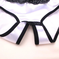 Women's Silk Satin Crotchless Thong Gstring Panties Lingerie Underwear Briefs M/L/XL Black/White/Wine red/Blue/Pink