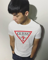美國百分百【全新真品】Guess T恤 T-shirt 短袖 短T logo 男/女 上衣 白色 XS~XL號 J650