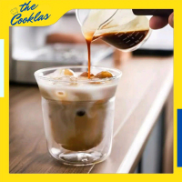 Double Wall Glass Coffee Cup | Gelas Kaca Anti Panas Insulated Cup