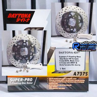 DISK PIRINGAN CAKRAM SUPERPRO T- FLOATING 260 MM DEPAN (FR) DAYTONA MIO SPORTY MIO HITAM 6207