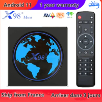 Best X98mini Smart Android 11.0 TV Box S905W2 4G32G 4G64G Media Player X96 Smart tv m3u set top box ship from france