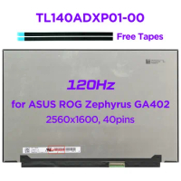 14“ Laptop LCD Screen TL140ADXP01-00 NE140QDM-NX1 for ASUS ROG Zephyrus G14 GA402RJ GA402RK 2560x1600 120Hz Display Panel 40pins