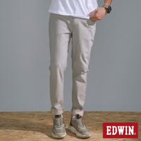 EDWIN 東京紅360°迦績彈力機能錐形牛仔褲-男-淺灰色