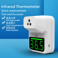K3 Infrared Thermometer Gun Automatic Induction Thermometer Forehead Thermometer Voice Broadcast High Temperature Warning