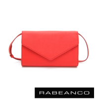 RABEANCO 迷時尚系列牛皮兩用信封包 橘紅