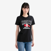 【Roots】Roots女裝- CANADA BEAVER 短袖上衣(黑色)