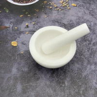 Mini Household Ceramic Mortar Pestle Set Grinding Bowls for Kitchen Spices Teas Garlic Pepper Grinder Mini Herb Mills Mini Size